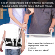 Elderly Waist Traction Belt Patient Walking Moving Transfer Nursing Safety Assist BeltWhite