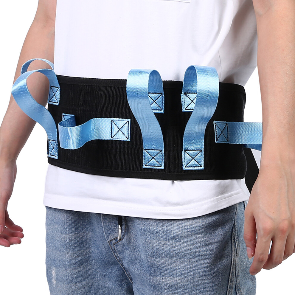 Elderly Waist Traction Belt Patient Walking Moving Transfer Nursing Safety Assist BeltBlue
