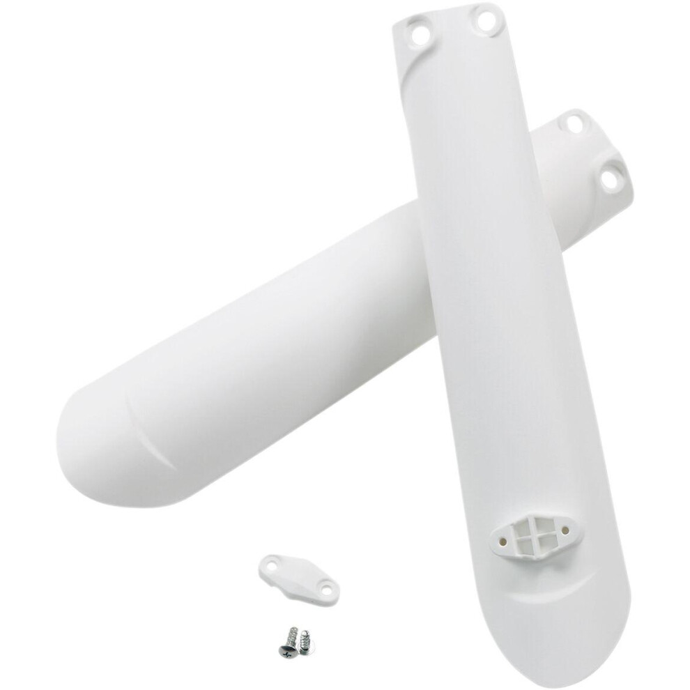 Ufo White Fork Guards For Ktm Exc125 2016