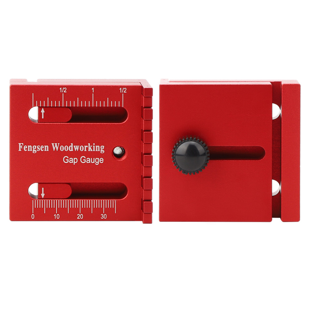 Woodworking Mini Gaps Gauge Aluminum Alloy Depth Measuring Sawtooth Ruler 4361323604839