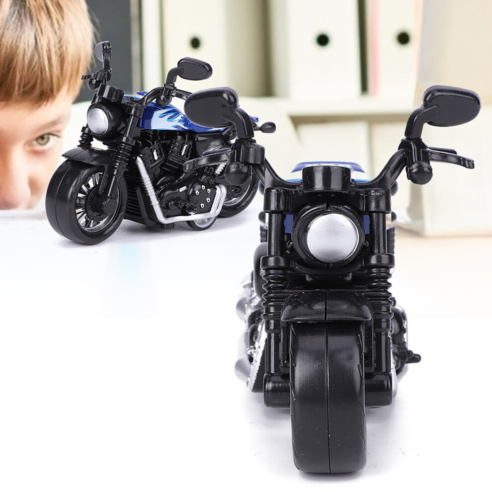 Alloy Motorbike Toy Model Highly Simulation Children Kid Pull Back Vehicle Toy( ) Blue