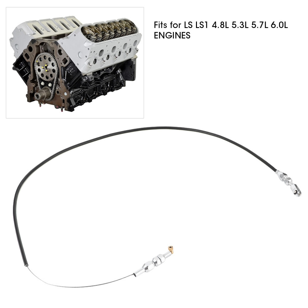 Stainless Steel Throttle Cable 36In Car Parts Fits For Chevy Ls Ls1 4.8L 5.3L 5.7L 6.0L Engines 7901323606487