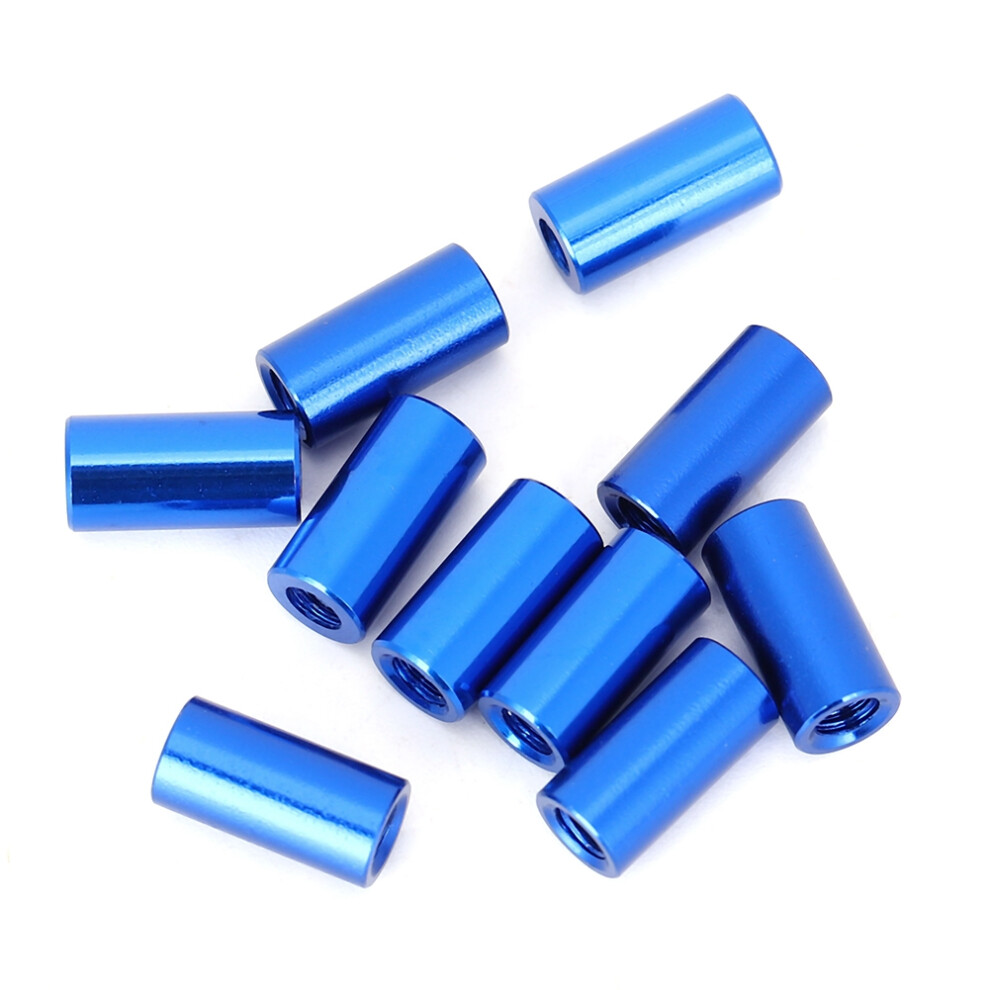 10Pcs M3x10 Round Aluminum Standoff Column Spacer Stud Fastener Rods Mazarine 4171323607484