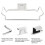 Unique Door Back Garbage Bag Rack Home Cabinet Rag Hanging Rack Household Kitchen Tool 5