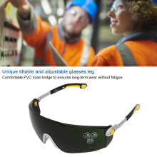 Stoßfeste Sicherheitsbrille zum Schweißen, winddicht, dunkel, 5