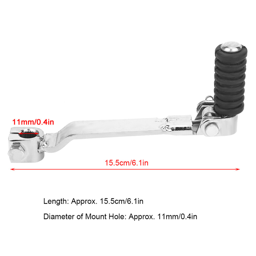 5.3In 0.4In Kick Start Starter Lever Fit For 110Cc 125Cc Pit Trail Quad Dirt Bike Atv 7901323607842