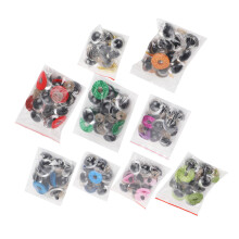 Sicherheitsaugen mit buntem Glitzer-Washer-Zubehör für Puppen, Spielzeug, 20 mm