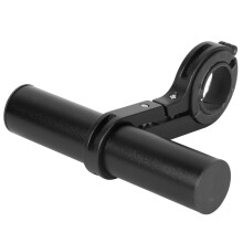 Fahrradlenkerhalterung Clip 10 cm Verlängerung für Lichter, Fahrradzubehör Schwarz
