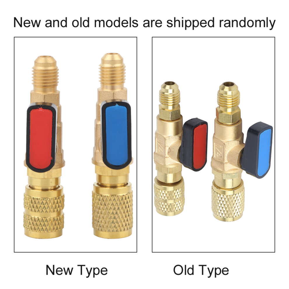 Refrigerant Valve Air Conditioning Charging Hose Adapter Ball Valve For R22 R410a 8261323611805