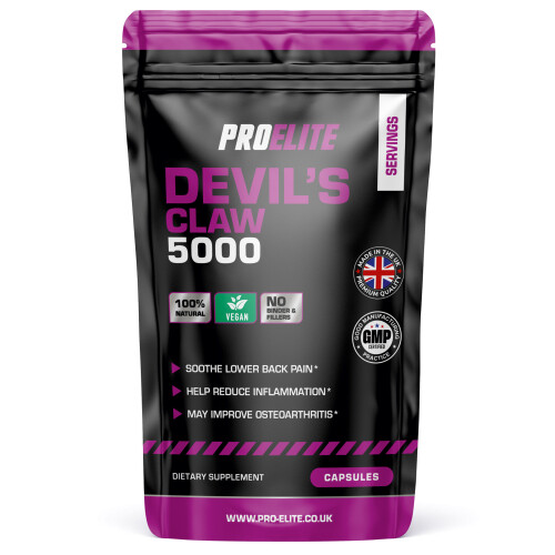 (120 Capsules) Devils Claw Capsules 10,000mg 20:1 Natural Vegan