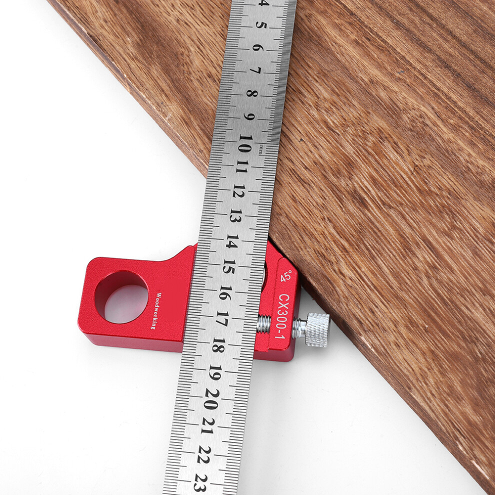Cx300-1 Woodworking Scribing Ruler 300Mm/11.81In Portable Straight Measure Marking Tool 7621323617343