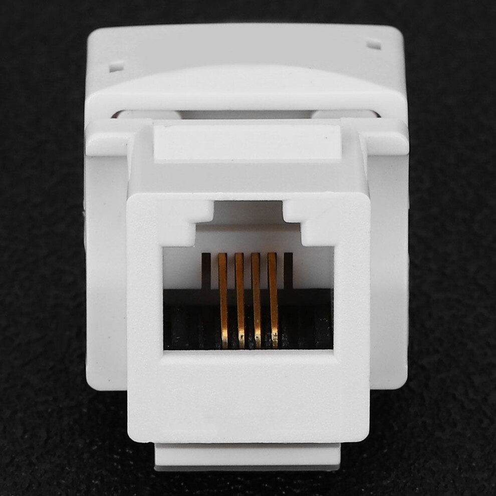 5Pcs Telephone Voice Module Network Wiring Accessory Single Port Rj11 Cat 3 With Dust Cover 8731323618574