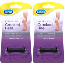 2 x Scholl ExpertCare Cracked Heel Roller Head Refill - Contoured Fit