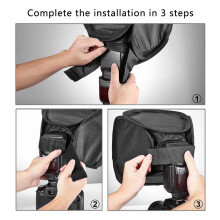 23cm Plastic Pure White Portable Folding Flash Light SLR Camera Softbox Photography Fill Light Cover