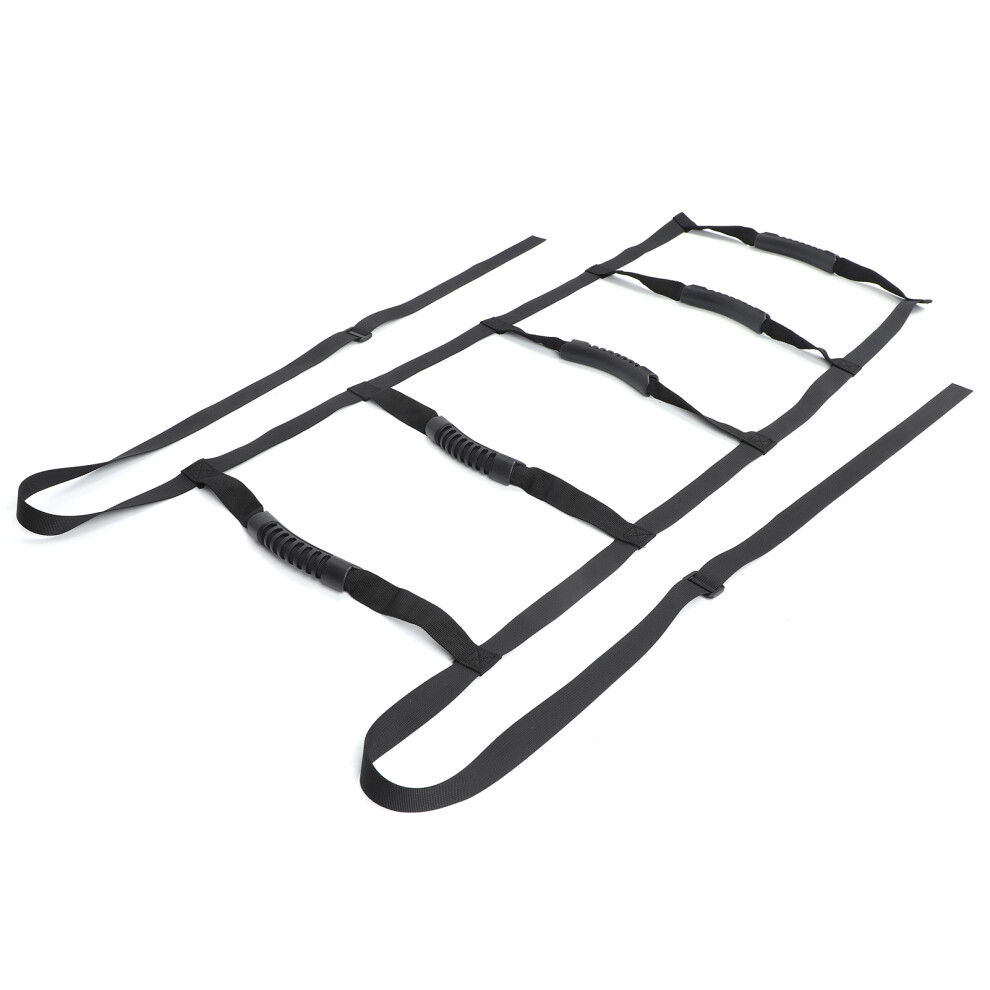 Black Adjustable Bed Ladder Assist Rope Elderly Patient Sit Up Assist Device For Healthy Care