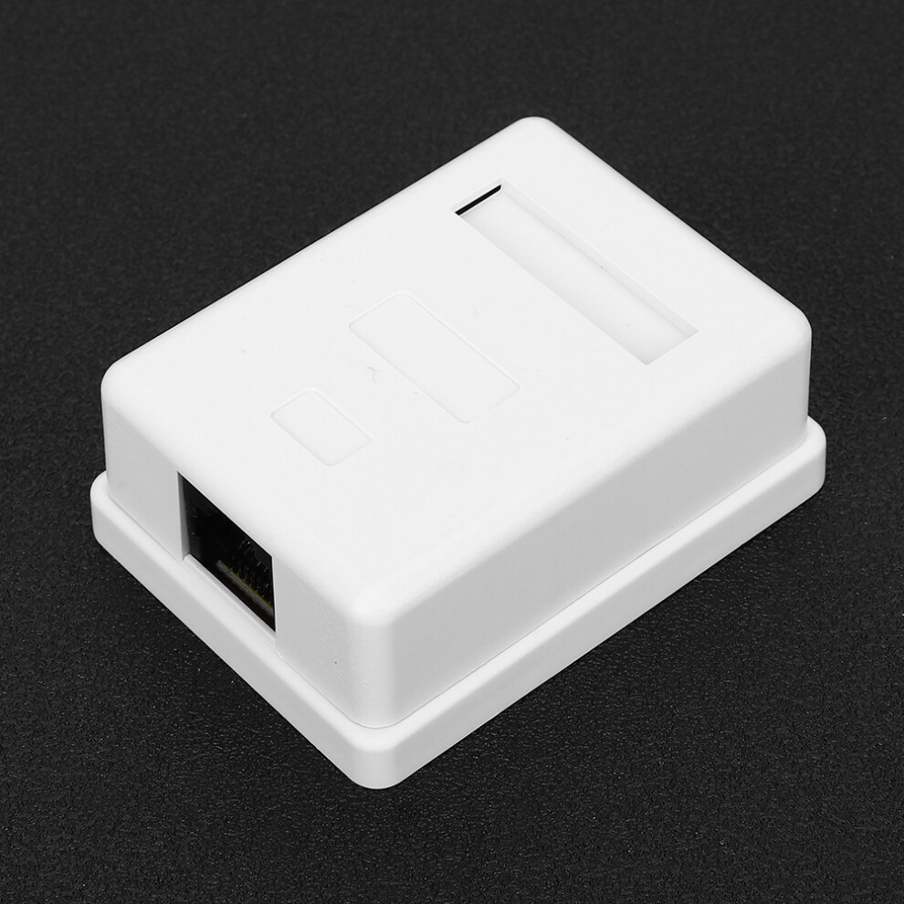 2Pcs Rj45-8P8c Cat6 Single Port Networks Wiring Surface Mounted Desktop Information Junction Box 8761323625609