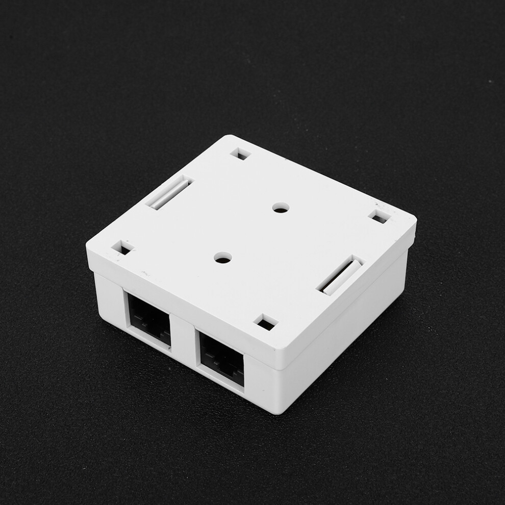 Rj45-8P8c Cat 6 Dual Port Networks Connector Surface Mounted Desktop Information Junction Box 4971323625576