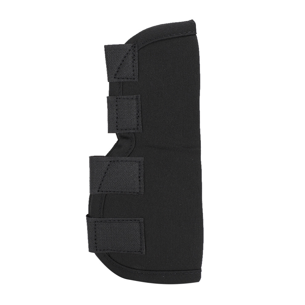 Black Neoprene Anti Lick Pet Knee Protective Case Dog Leg Assist Support Pad Injuries Wound Recovery Protection Cover(Black M)