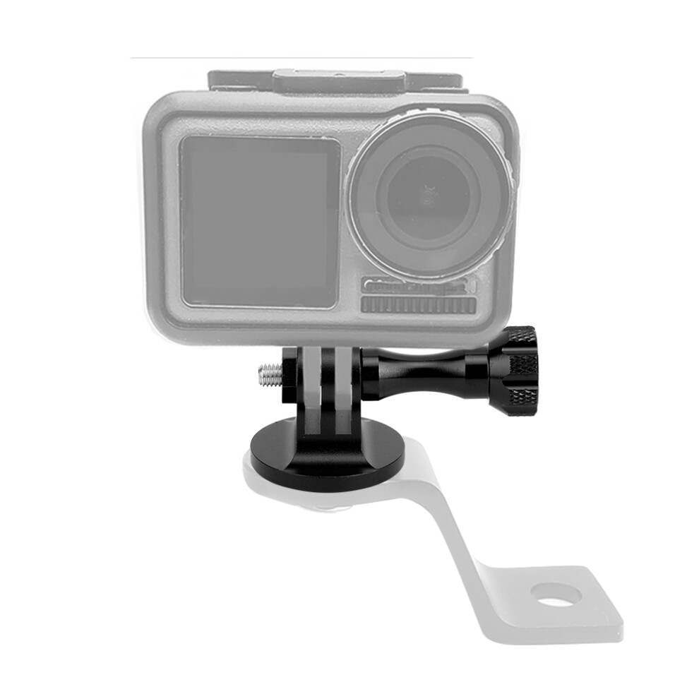 Aluminium Alloy Adapter Action Camera Accessory Multipurpose Adapter Base 1/4In Screw To Sport Camera Interfaceblack 6931323626407
