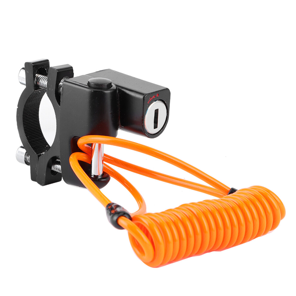 Antitheft Universal Motorcycles Helmet Lock Multifunctional Waterproof Fixed Lock Reminder Cable Kit With Bracket 7901323630147
