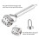 Stainless Steel Meat Tenderizer Roller Beef Steak Chicken Mallet Hammer Kitchen Tool 6
