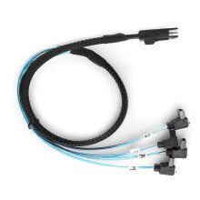 Mini SAS 36Pin zu 4SATA 90 Festplattenkabel 0,5m