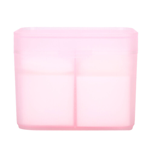 Nagellack-Organizer-Case Rosa - 2 Gitter Entferner-Pad-Halter Kompakt & Robust 2