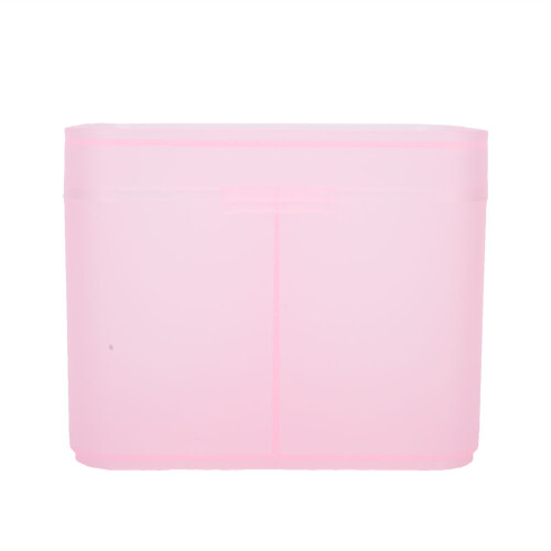 Nagellack-Organizer-Case Rosa - 2 Gitter Entferner-Pad-Halter Kompakt & Robust 1