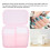 Nagellack-Organizer-Case Rosa - 2 Gitter Entferner-Pad-Halter Kompakt & Robust 10
