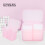 Nagellack-Organizer-Case Rosa - 2 Gitter Entferner-Pad-Halter Kompakt & Robust 9