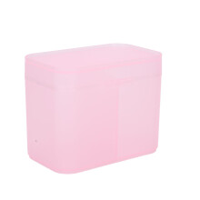 Nagellack-Organizer-Case Rosa - 2 Gitter Entferner-Pad-Halter Kompakt & Robust