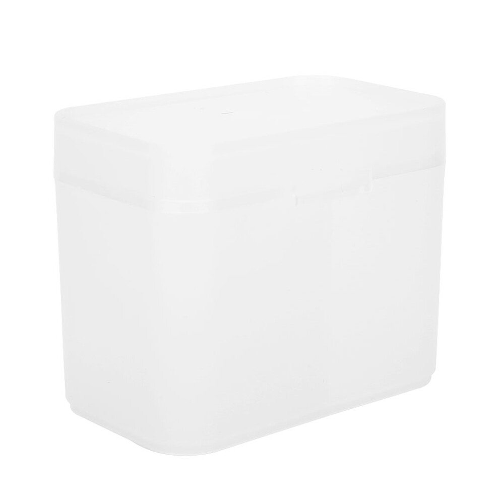 2 Grids Nail Art Storage Box Nail Polish Remover Pad Organizer Holder Container CaseTransparent