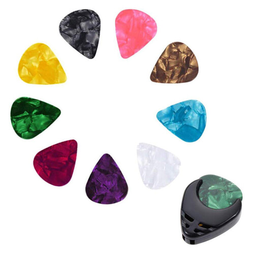 34Pcs Guitar Accessory Kit Guitar Picks Transposition Clamp Acoustic Guitar Strings Bridge Pins Bone Strings