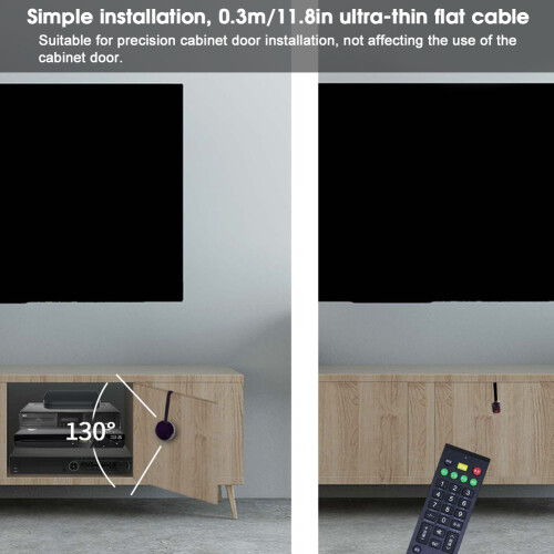 Ultra Thin IR Extender Cable High Power Infrared Remote Repeater with Built In Battery 2