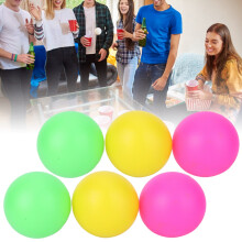 Strandspielzeug Ballset 6 Stück aus umweltfreundlichem PVC mit Schlägern, Rot, Gelb, Grün