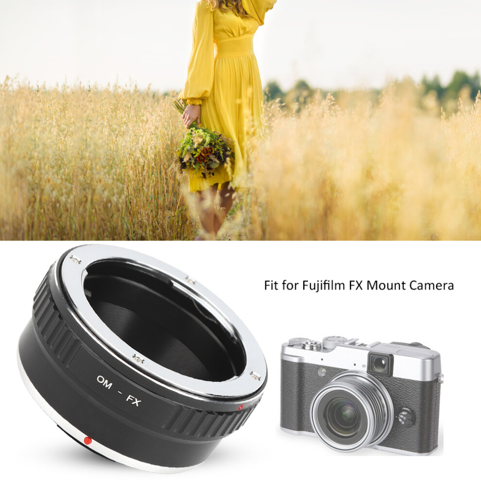 Fikaz Om Fx Aluminium Alloy Lens Adapter Ring For Olympus Om Lens To Fit For Fuji Fx Mirrorless Camera 4101323634814