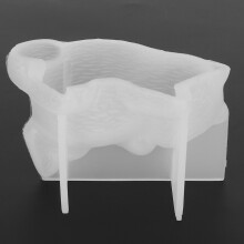 Crystal Silicone Cat Mold Plaster Mould Ornaments Decoration DIY Crafts MakingLying On Side