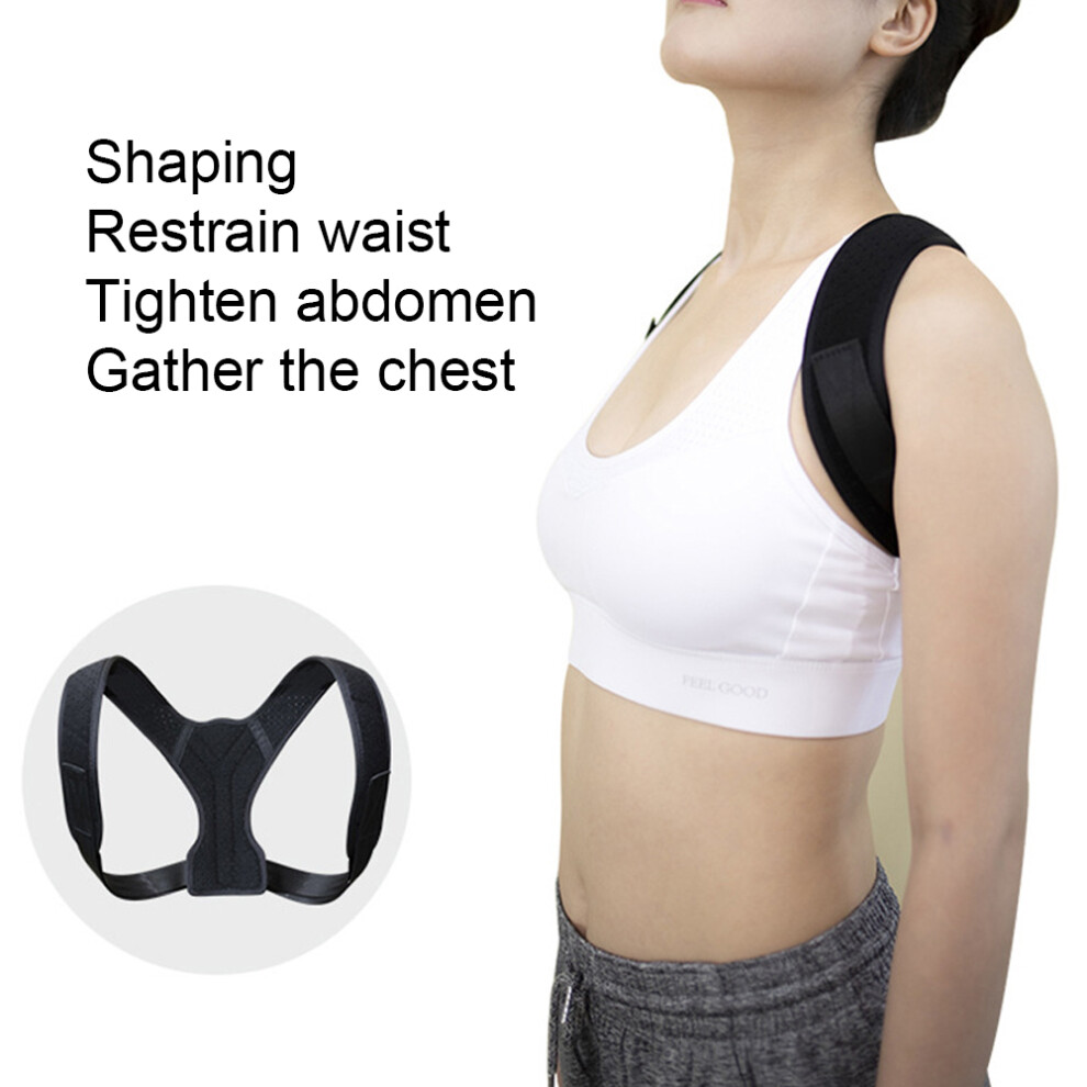 Adult Children Hunchback Correction Belt Back Spine Support Posture Corrector BraceM(Bust 85-105cm)
