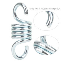 Silver Heavy Duty Spring Suspension Hooks Metal Hammock Hook Swivel Hanging Chair Accessories for Outdoor Indoor Yard(Hanging Hook )