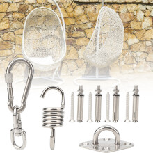 360 Degree Rotation Hammock Hook Swing Chair Hanging Stainless Steel Set for Sandbag LightHook Set