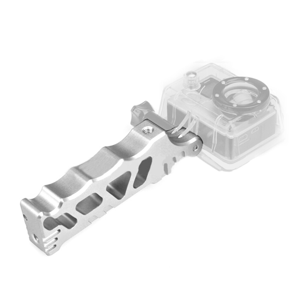 Multifunction Aluminium Alloy Selfie Handspike Handle Fixed Bracket For Gopro Action Camera Gris Argent 8411323639068