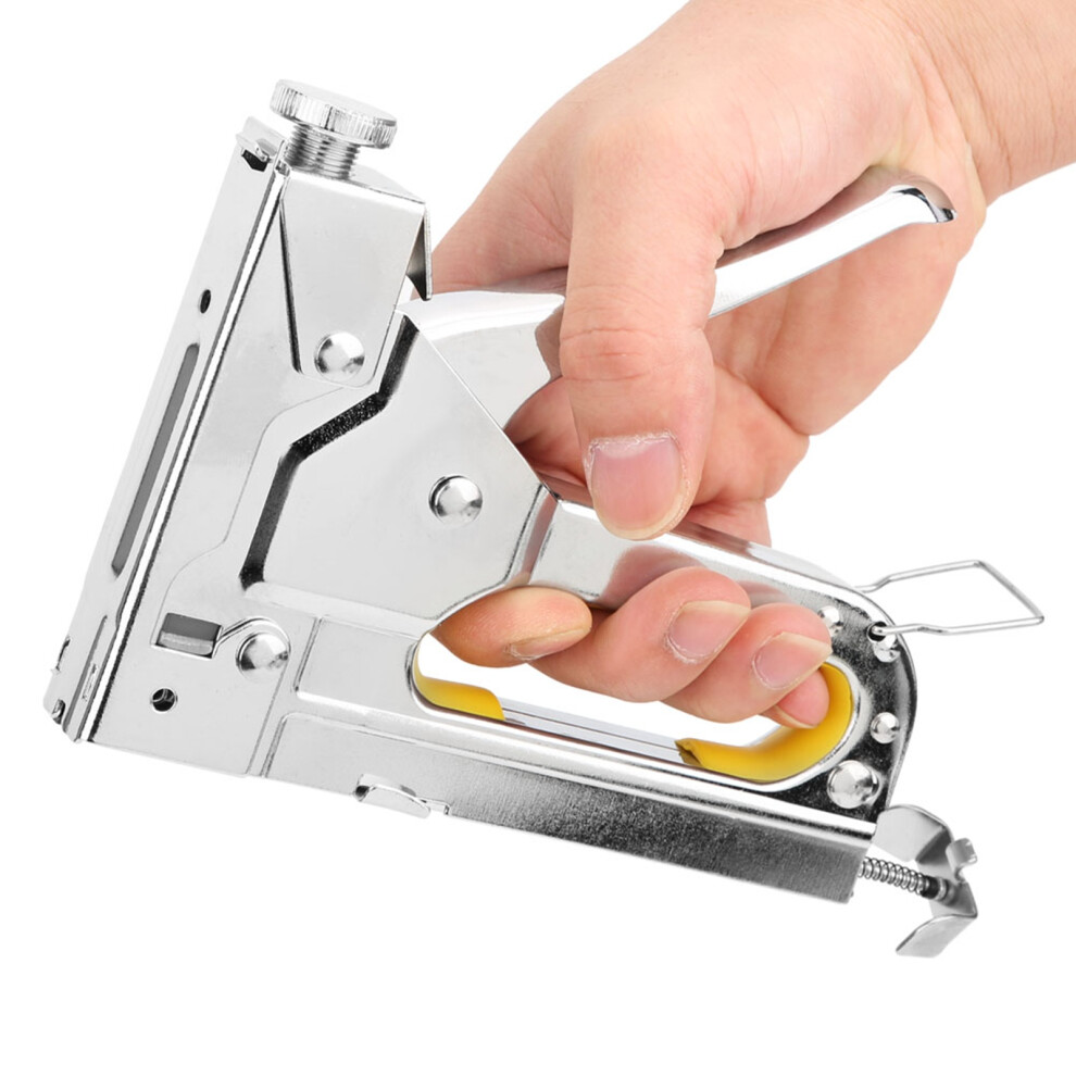 Framing Stapler Manual Nailer Hand Operated Nailing Tool Hardware Accessory 3-Use Silver 4691323641009
