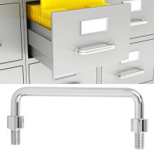 120mm / 4.7in Stainless Steel Industrial Handle Foldable Metal Handle for Doors Windows Cabinet