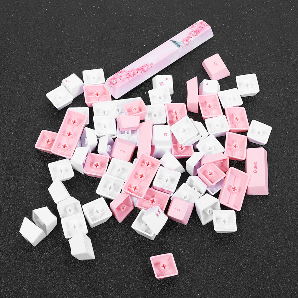 73Pcs Sublimation Keycaps Pbt Mechanical Keyboard Accessory Pc Parts With Cute Pattern6064 Girl-Pattern 8401323645770