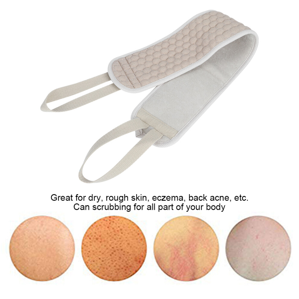 Bath Cleaning Towel Soft Shower Back Scrubbing Exfoliating Pull Back Strap Bathing Tool