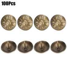 Möbel-Kopfnägel 100 Stück 16x13mm Vintage Polsterung Blasenmuster Befestigungen