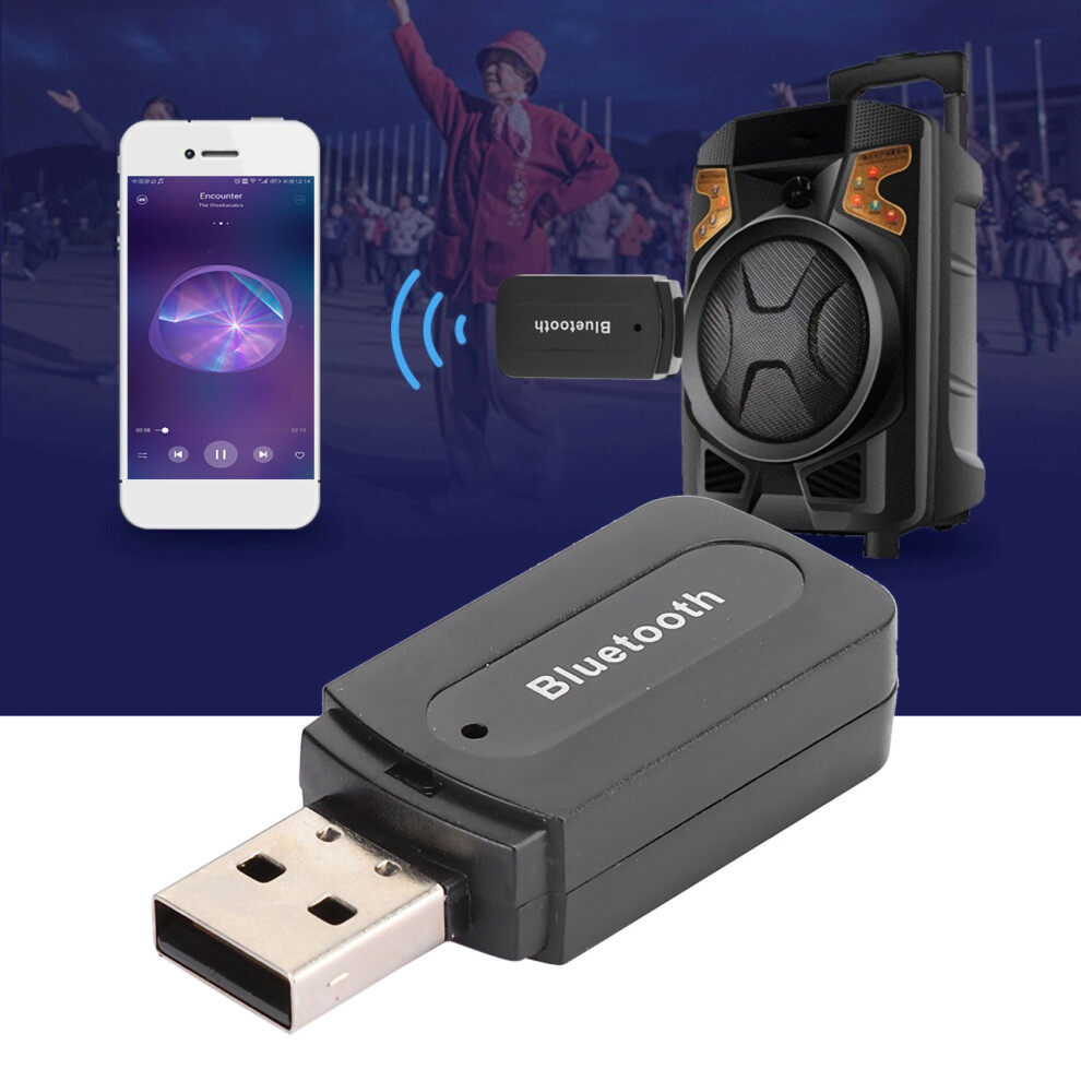 2Pcs Usb Audio Receiver Adapter For Bluetooth 4.0 Stereo Aux Output Support Music Playback 4631323646567