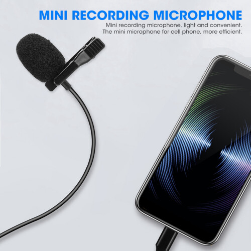 Small Microphones TieClip Pocket Phone Mini Recording Mobile Phone Microphone 2