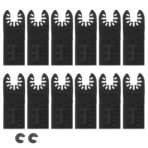 14pcs Oscillating Multitool Quick Release Saw Blades Set DIY Woodworking Accessories Kit 1