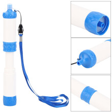 ABS Food Grade Plastic Outdoor Water Purification Straw Portable Filter Sucker Emergency Direct Drinking for Hiking Camping